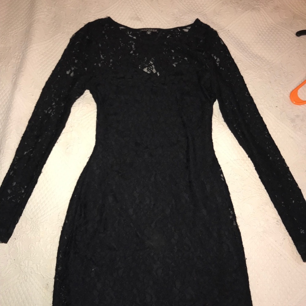 Express Lace Black Dress